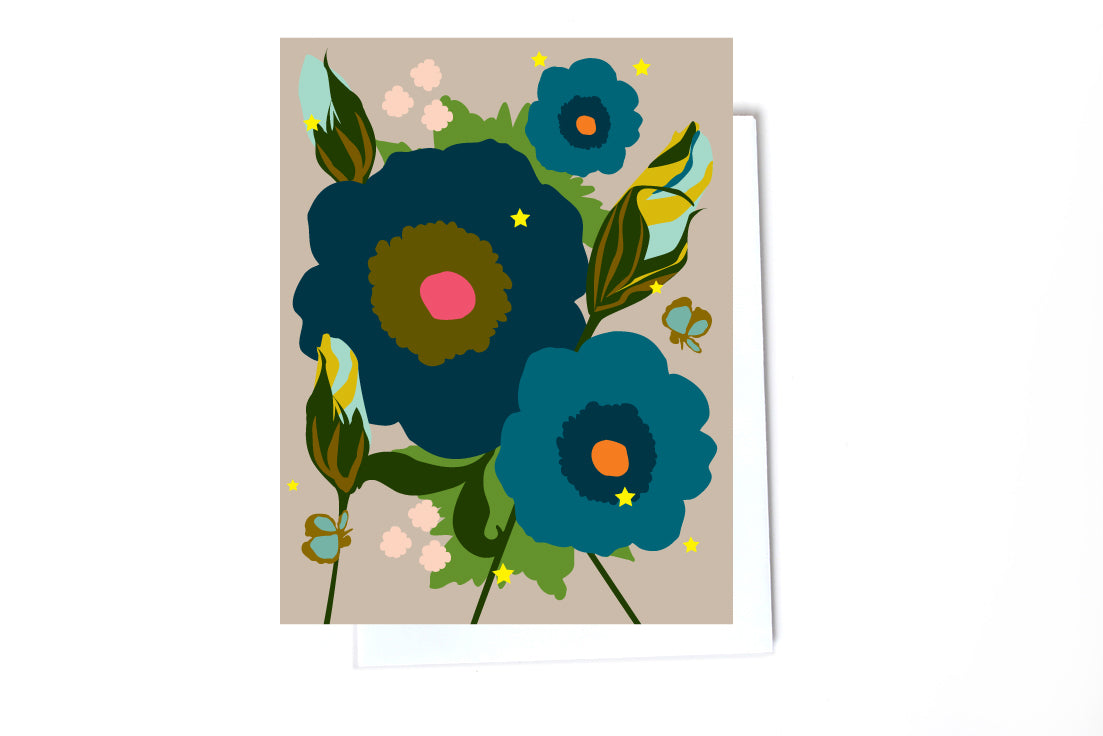 Floral boxed set illustrated cards front
