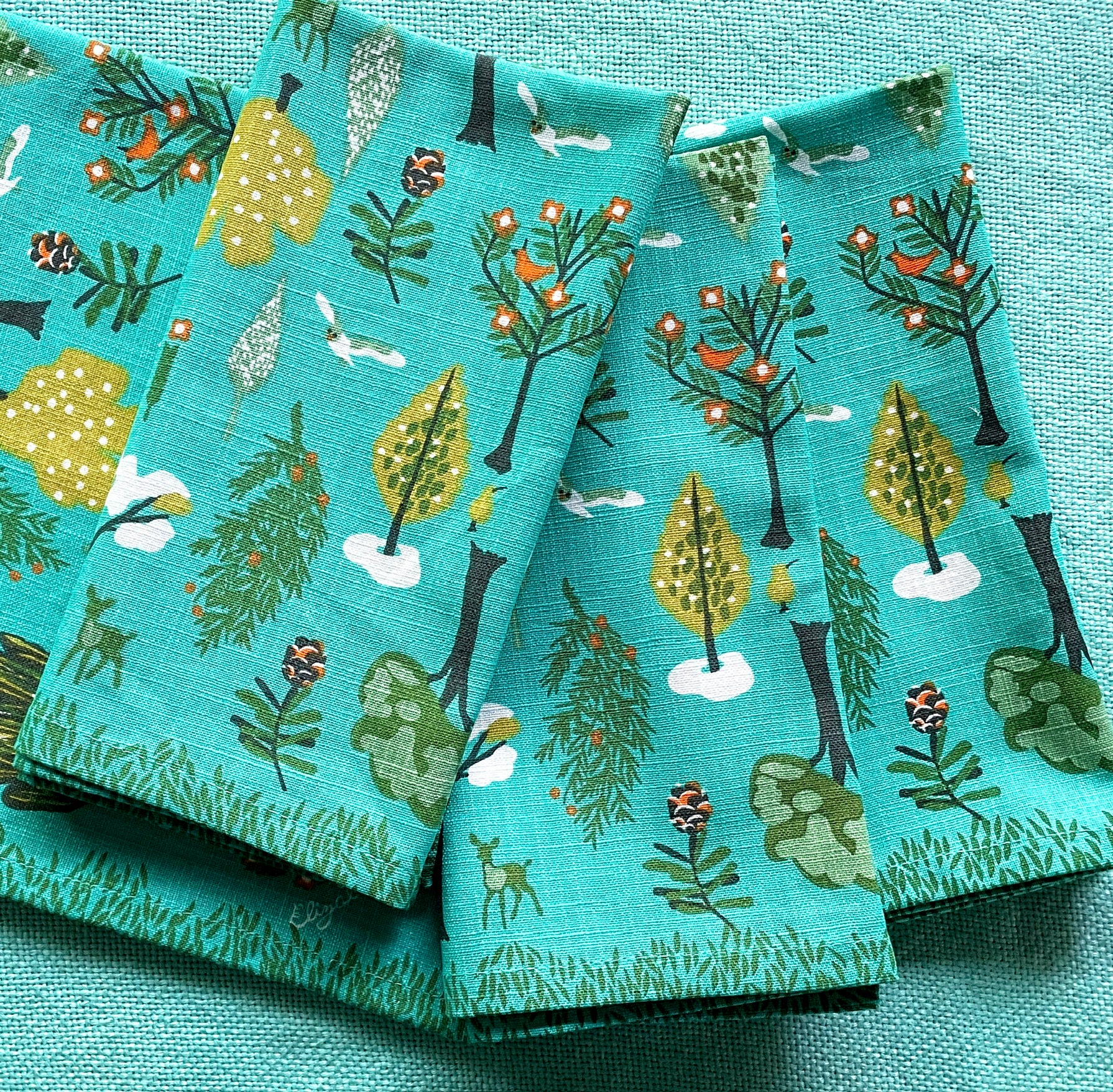 tree cloth napkin set
