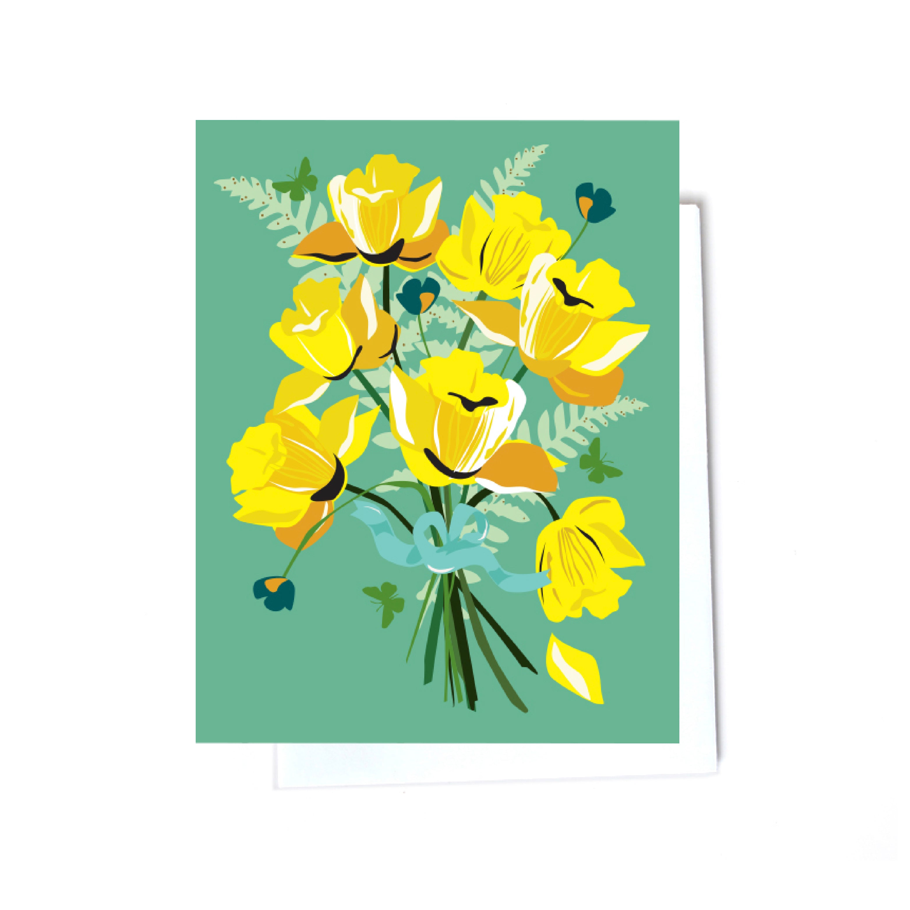 Floral boxed set illustrated cards front
