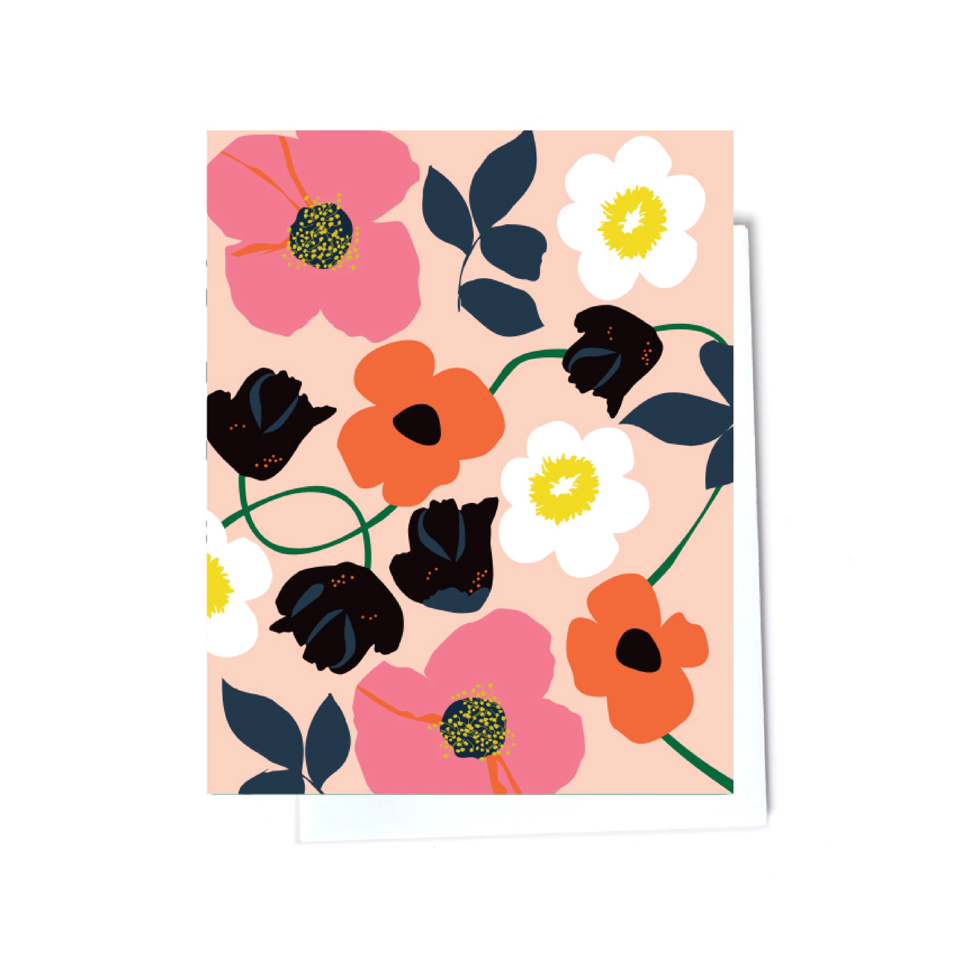 Floral boxed set illustrated cards front