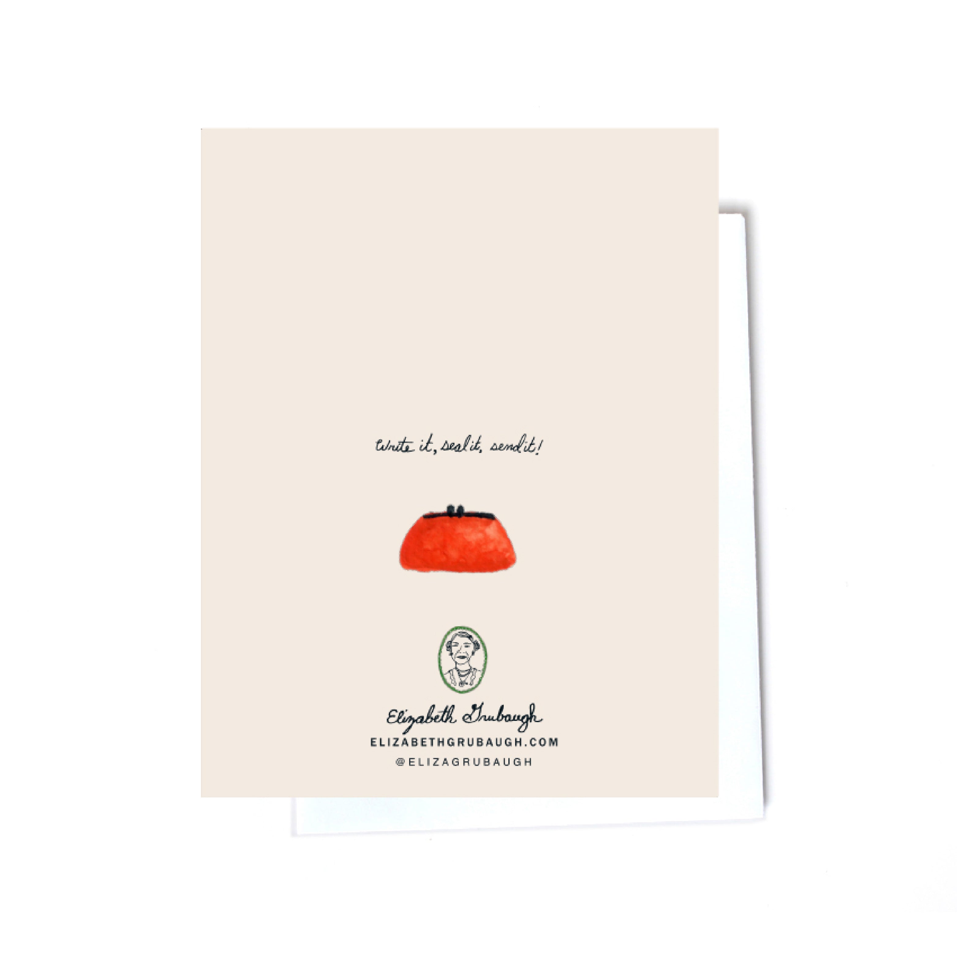 Birthday card back