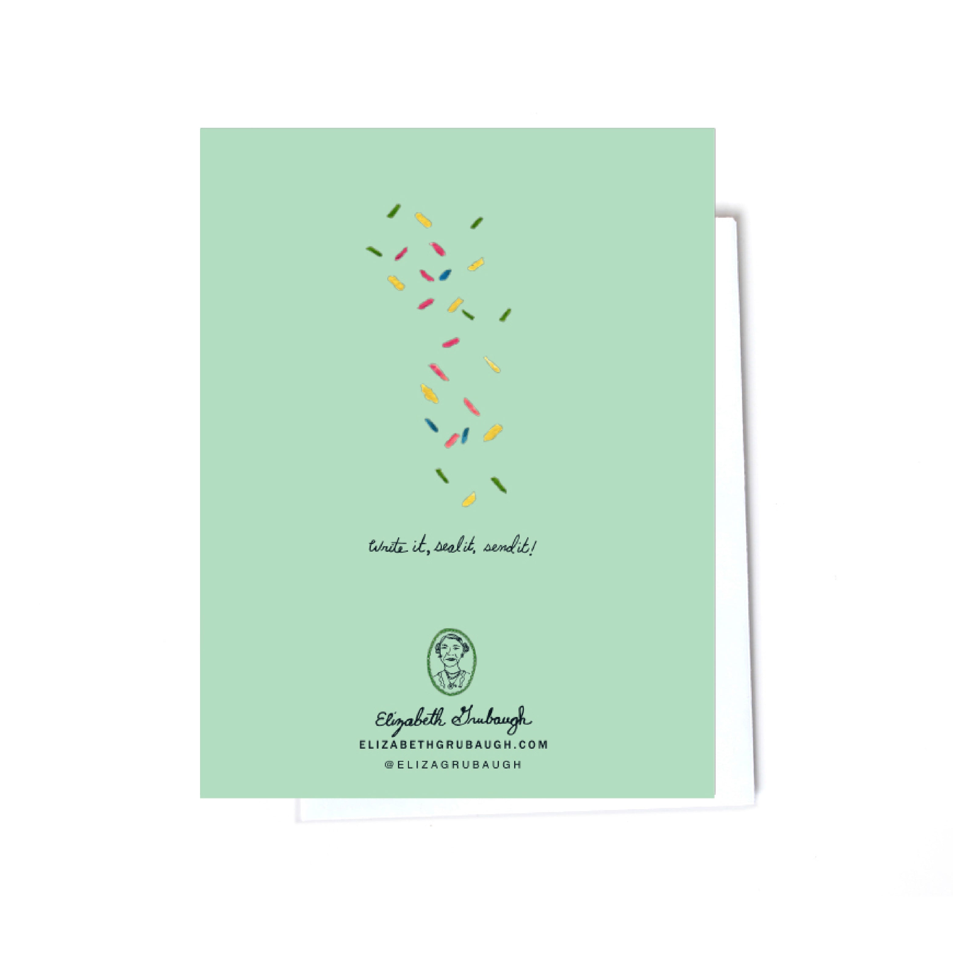 Birthday card back