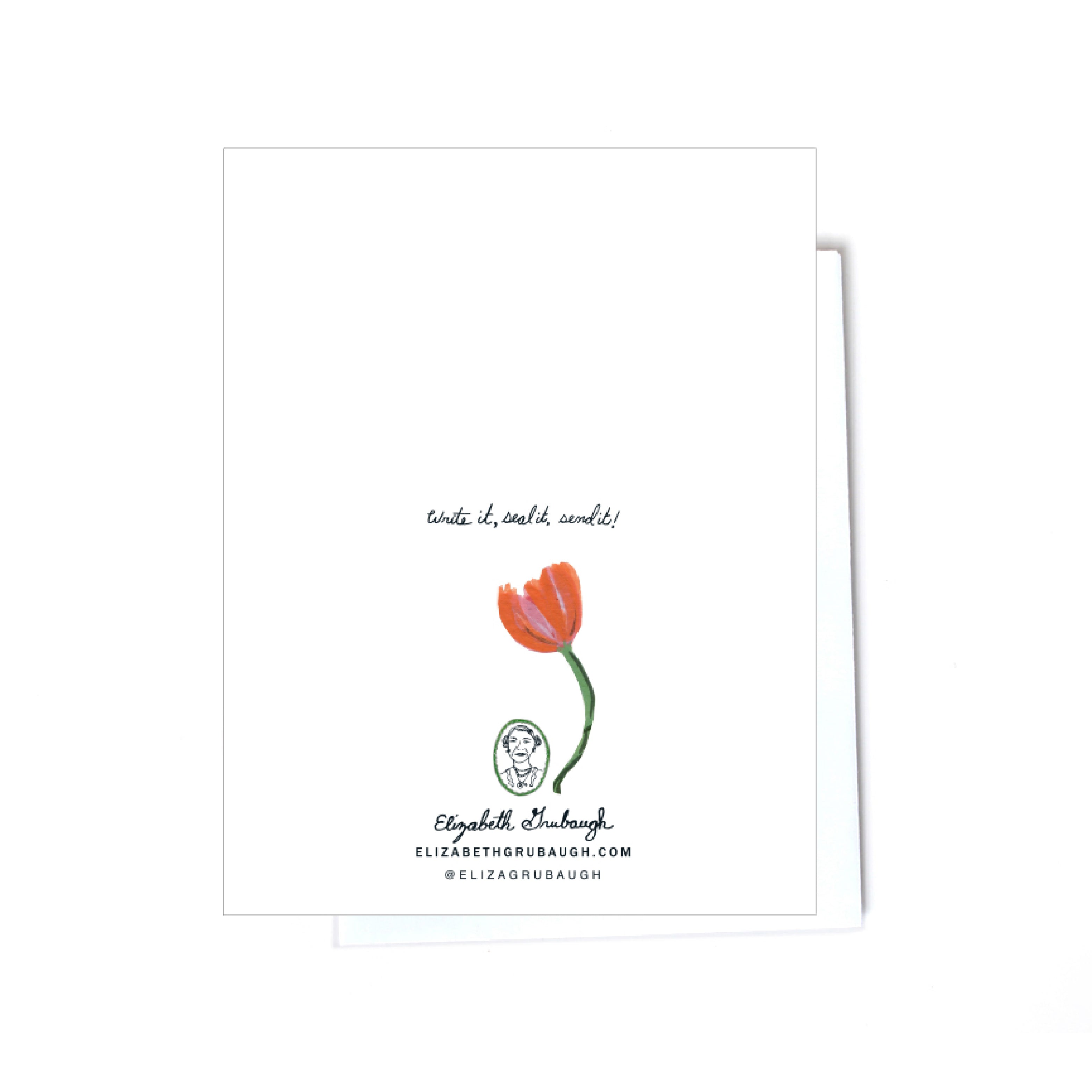Birthday card back