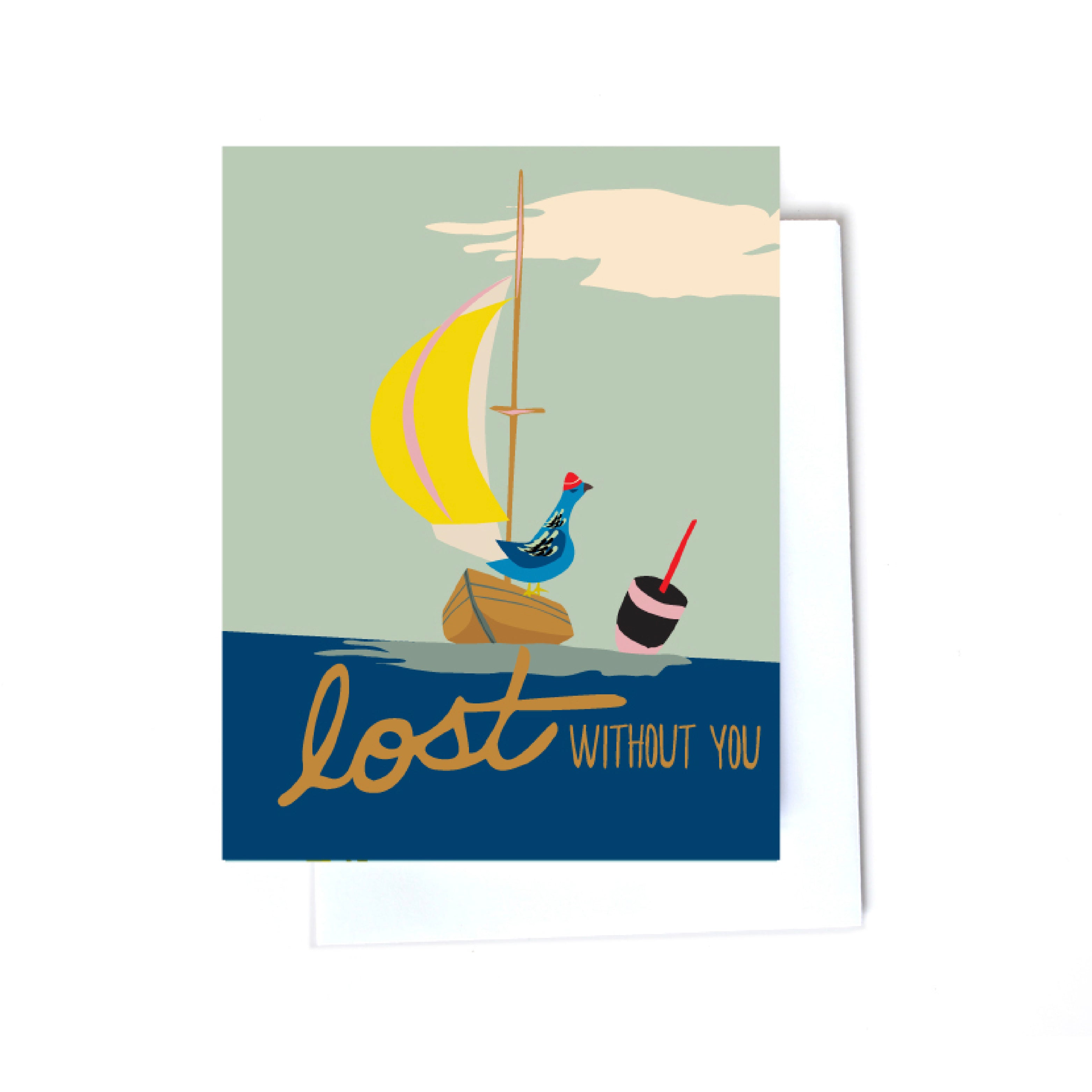 sympathy illustrated cards front