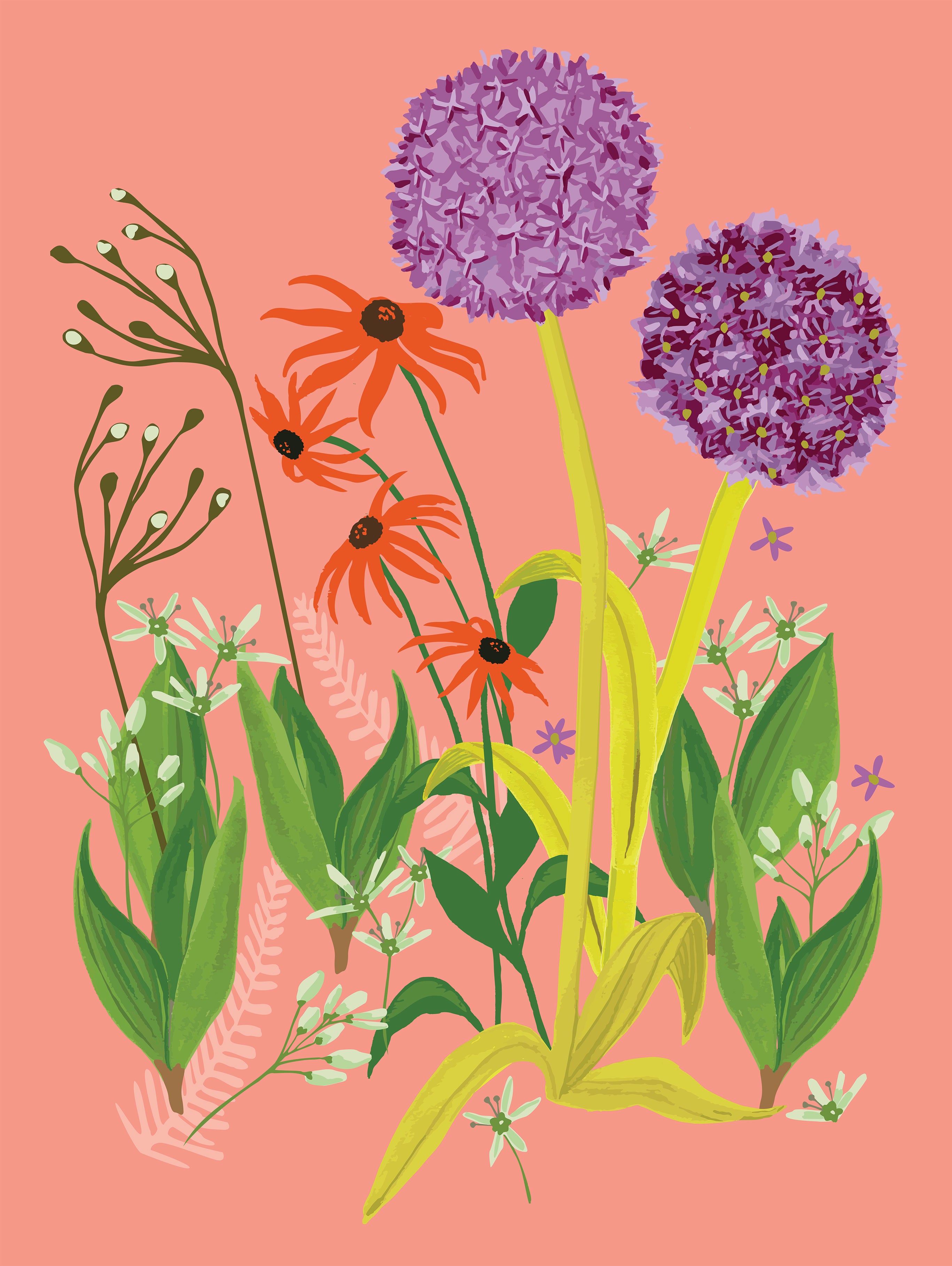 floral print artist front closeup 