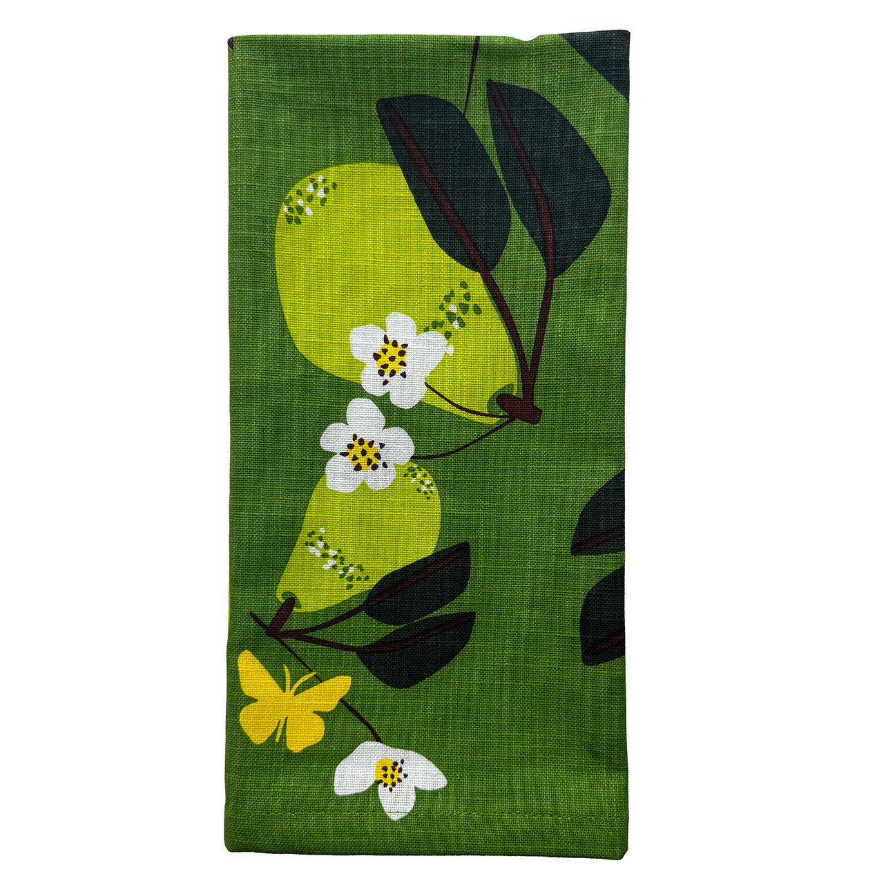 floral and pear cloth napkin set single