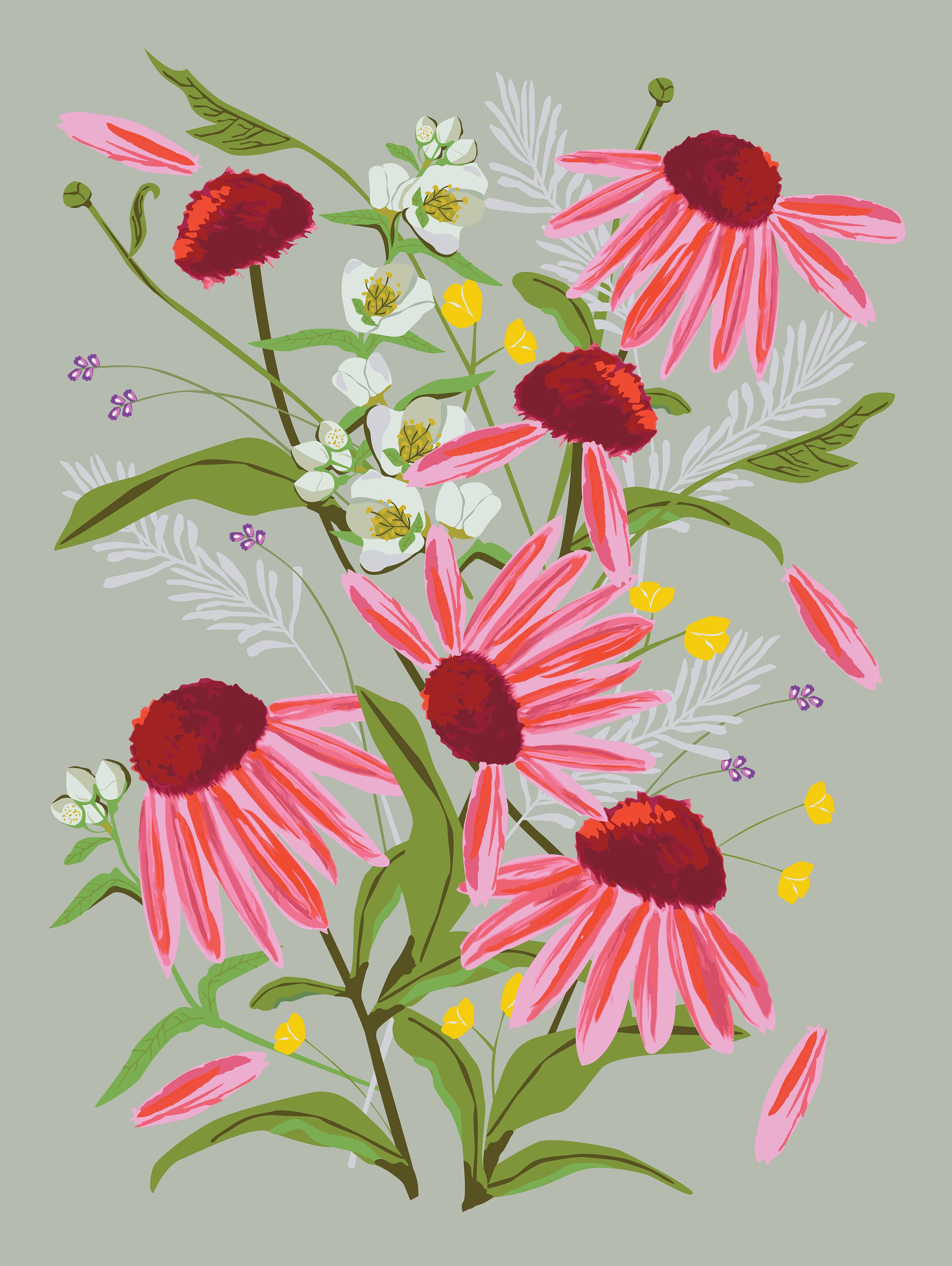 floral print artist front closeup 