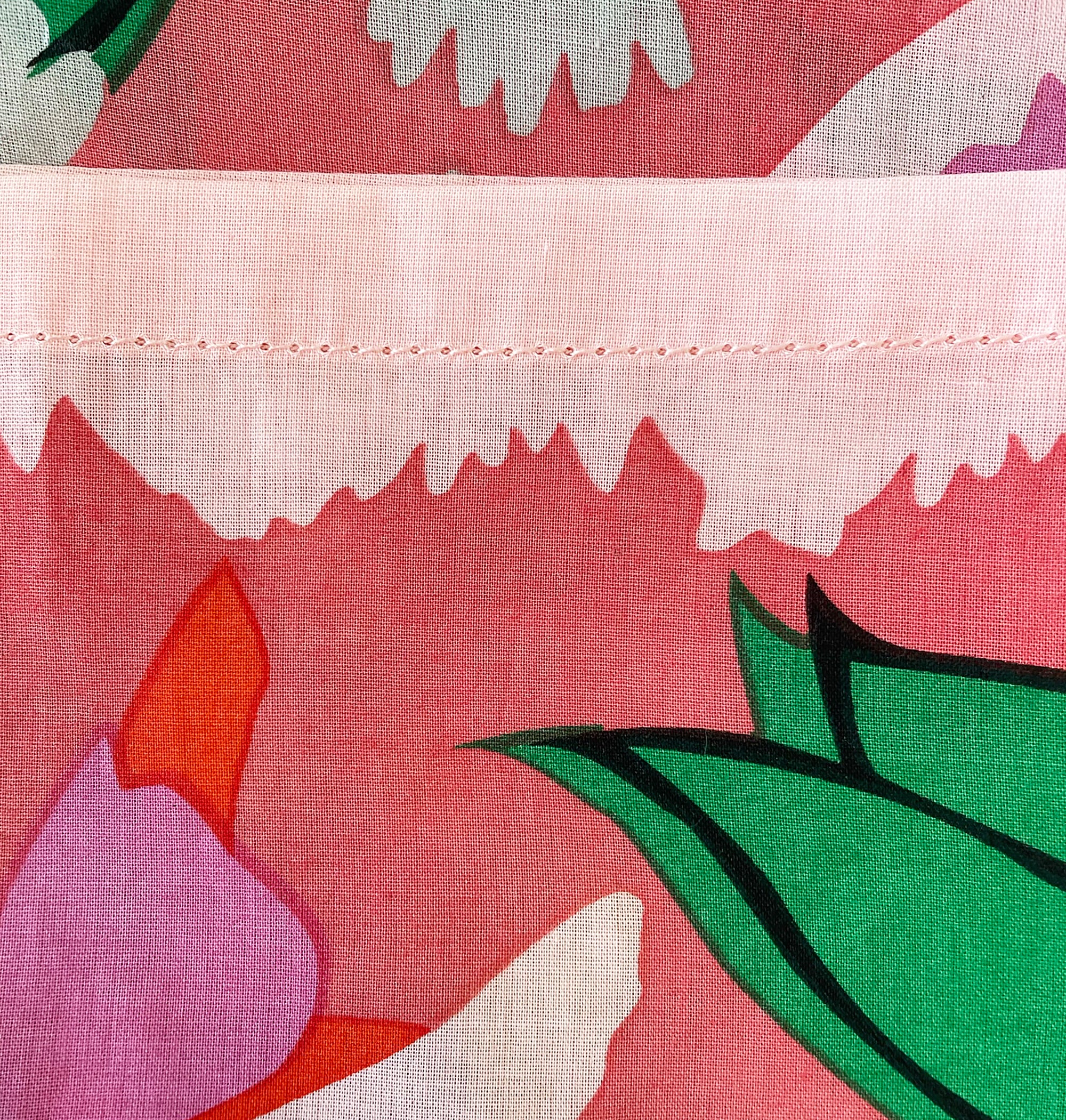 floral kerchief close up 
