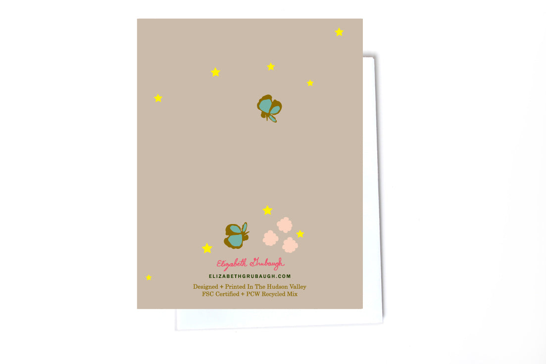 Floral boxed set illustrated cards back