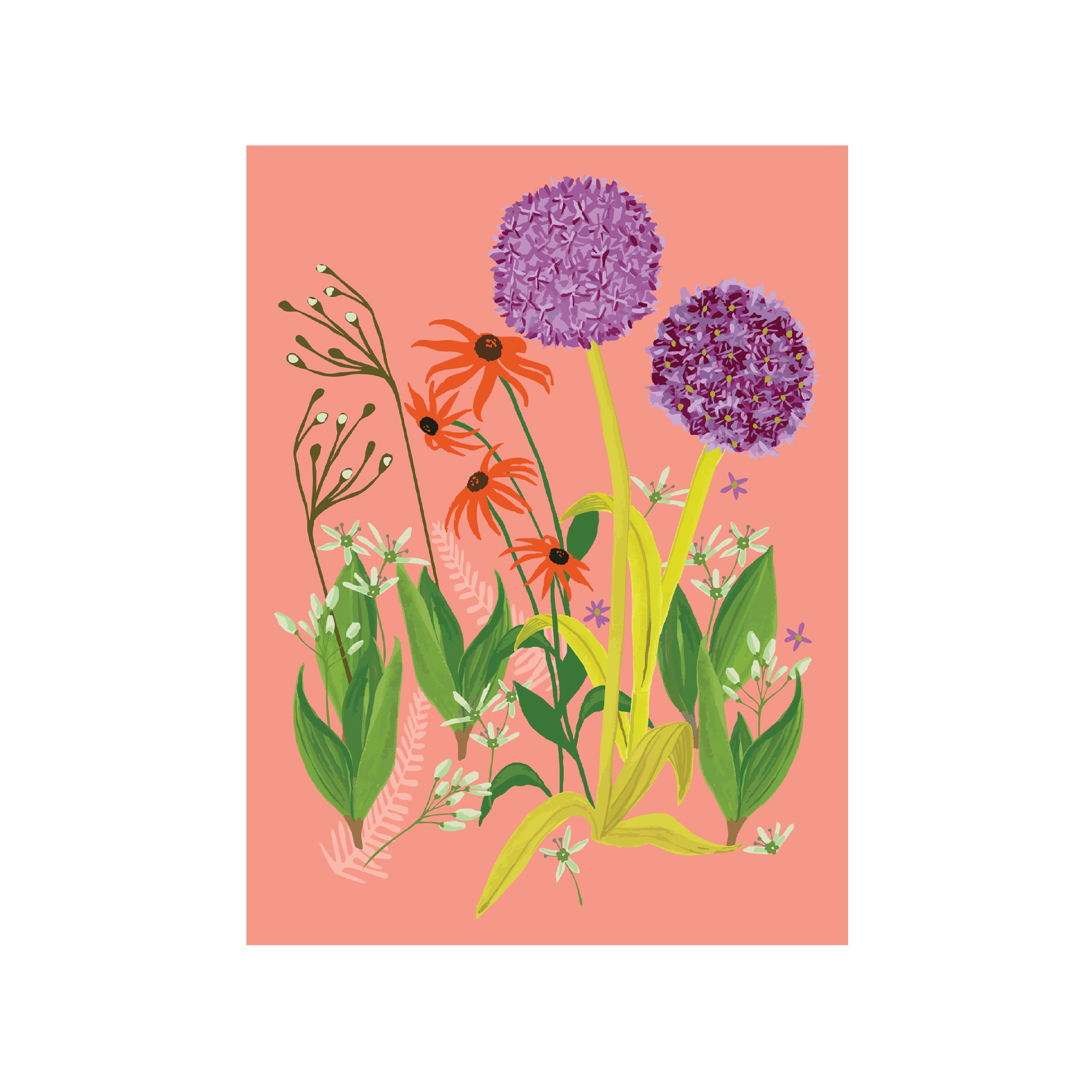 floral print artist front