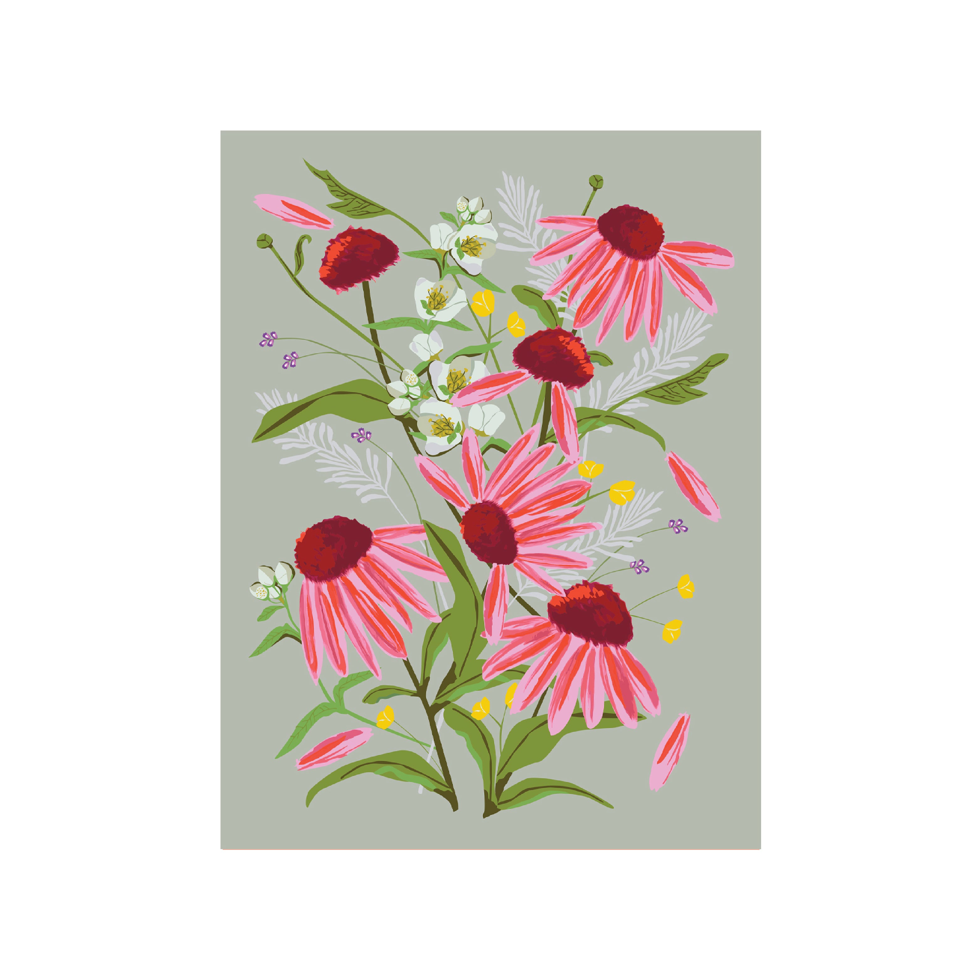 floral print artist front