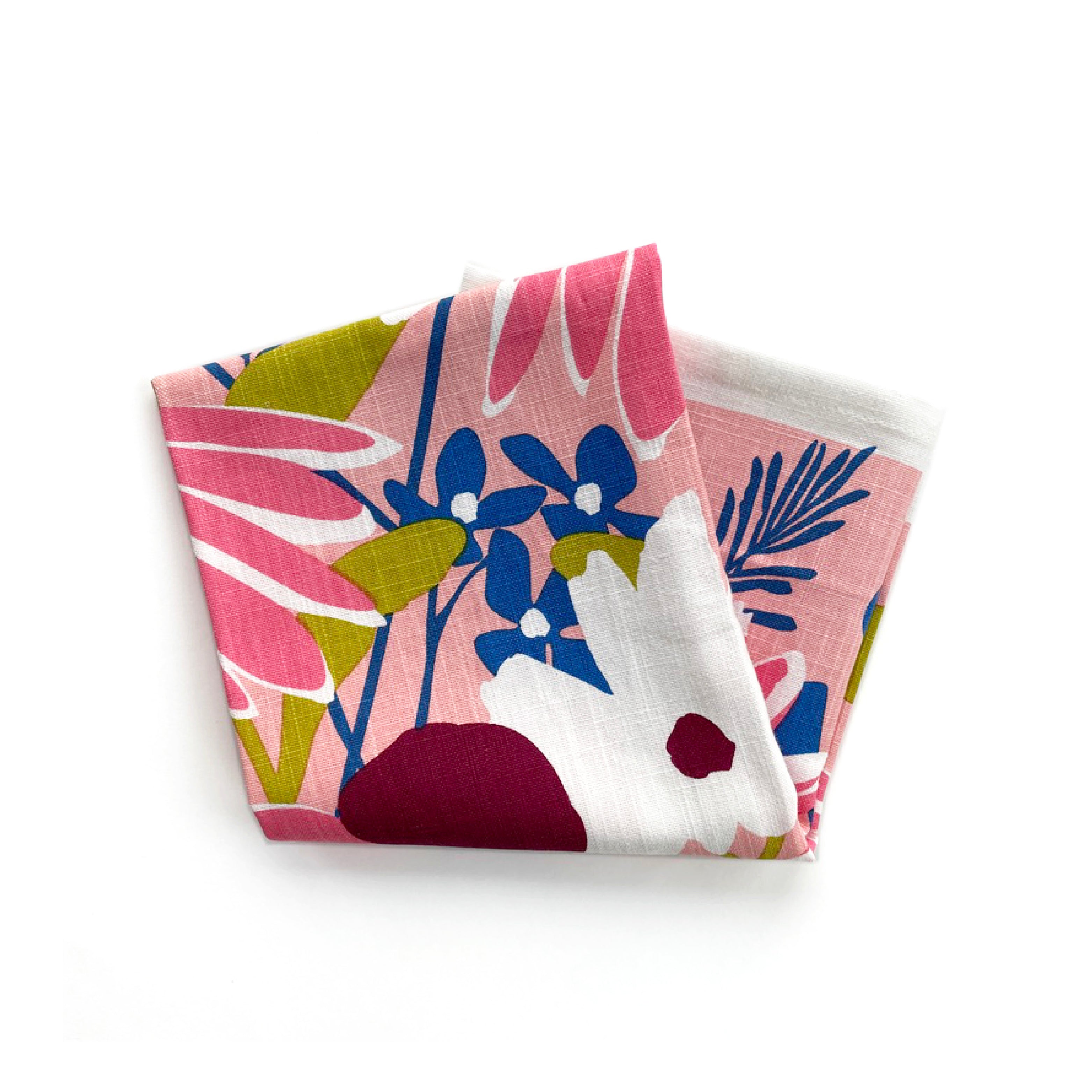floral tea towel front folded 