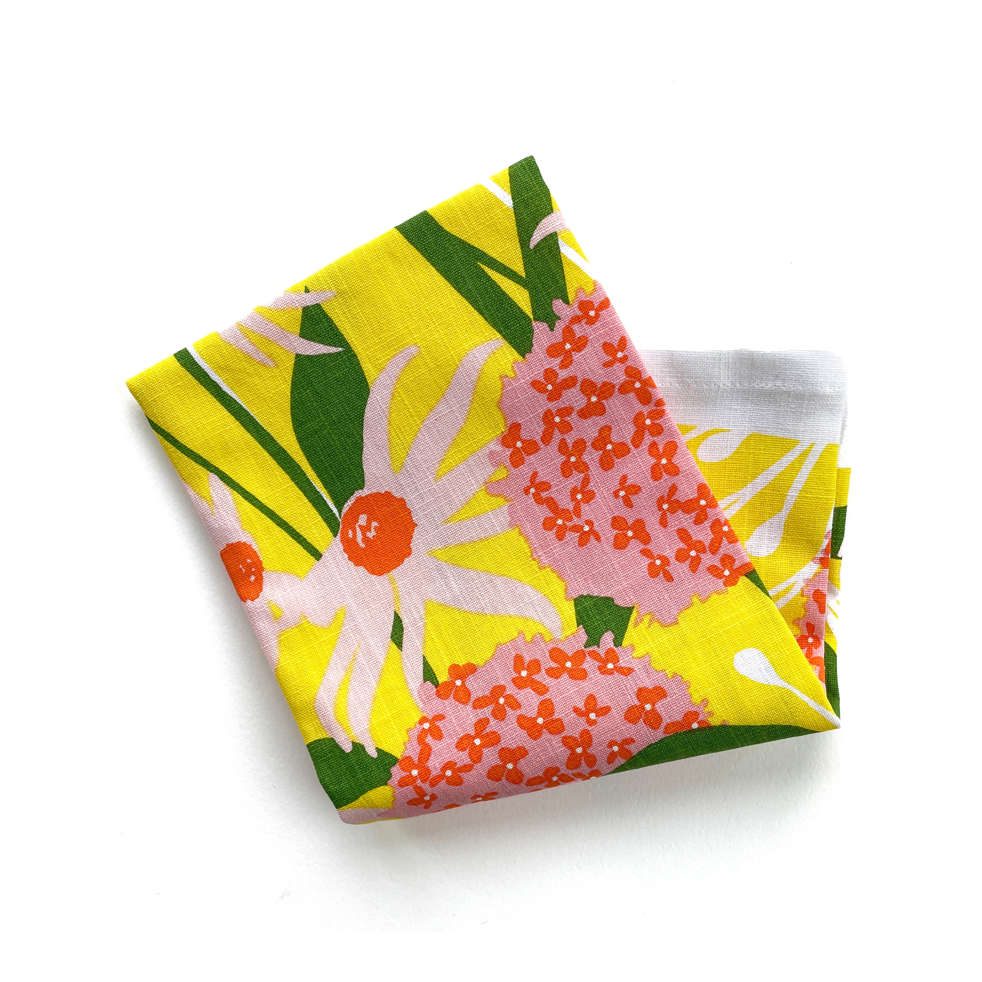 floral tea towel front folded