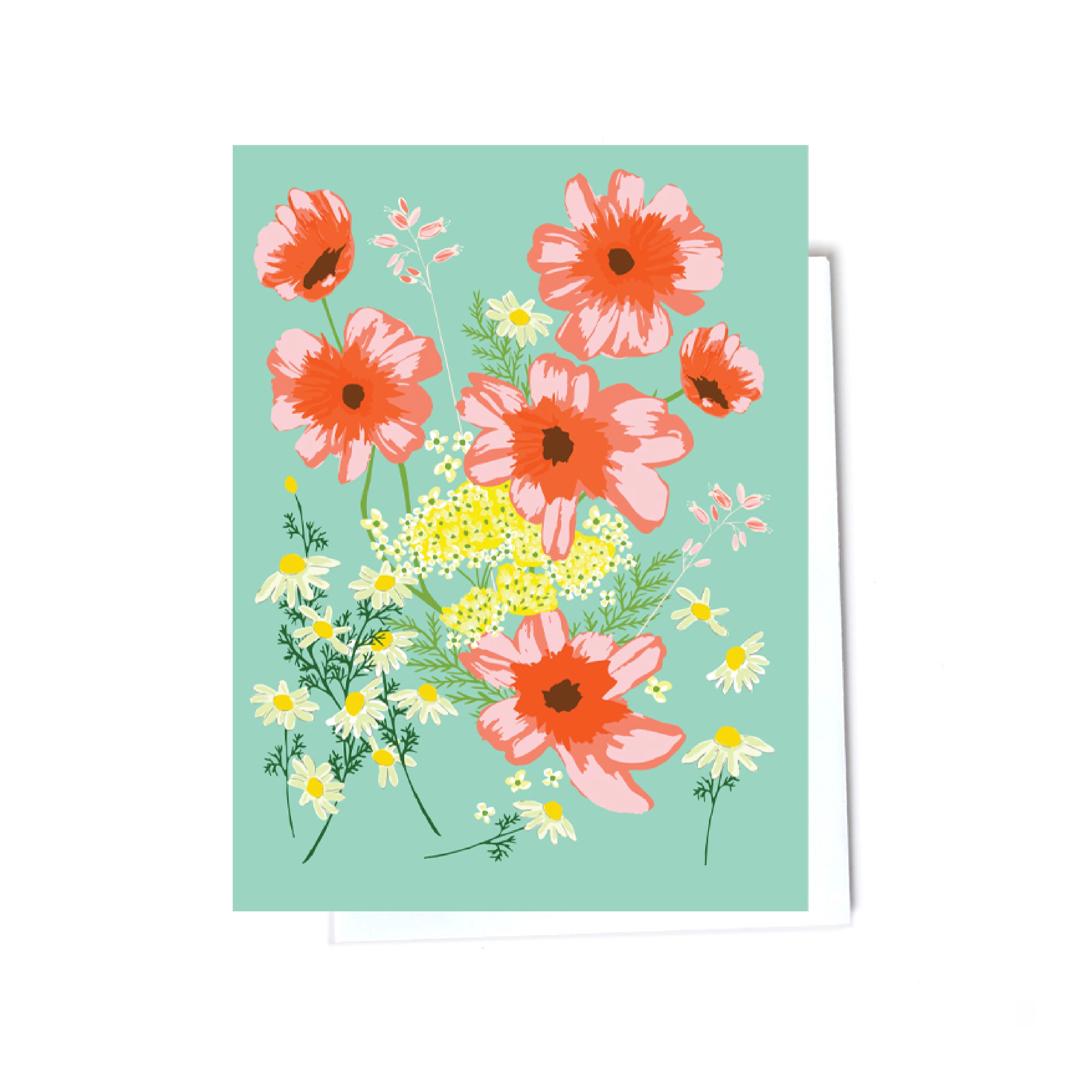 Floral boxed set illustrated cards front