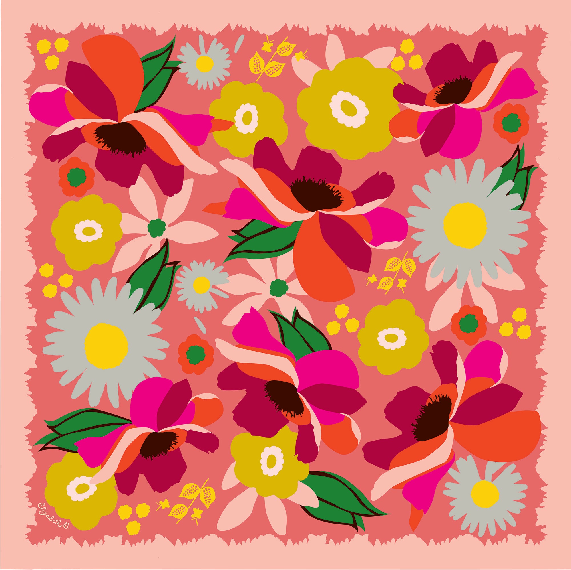 full view floral kerchief 