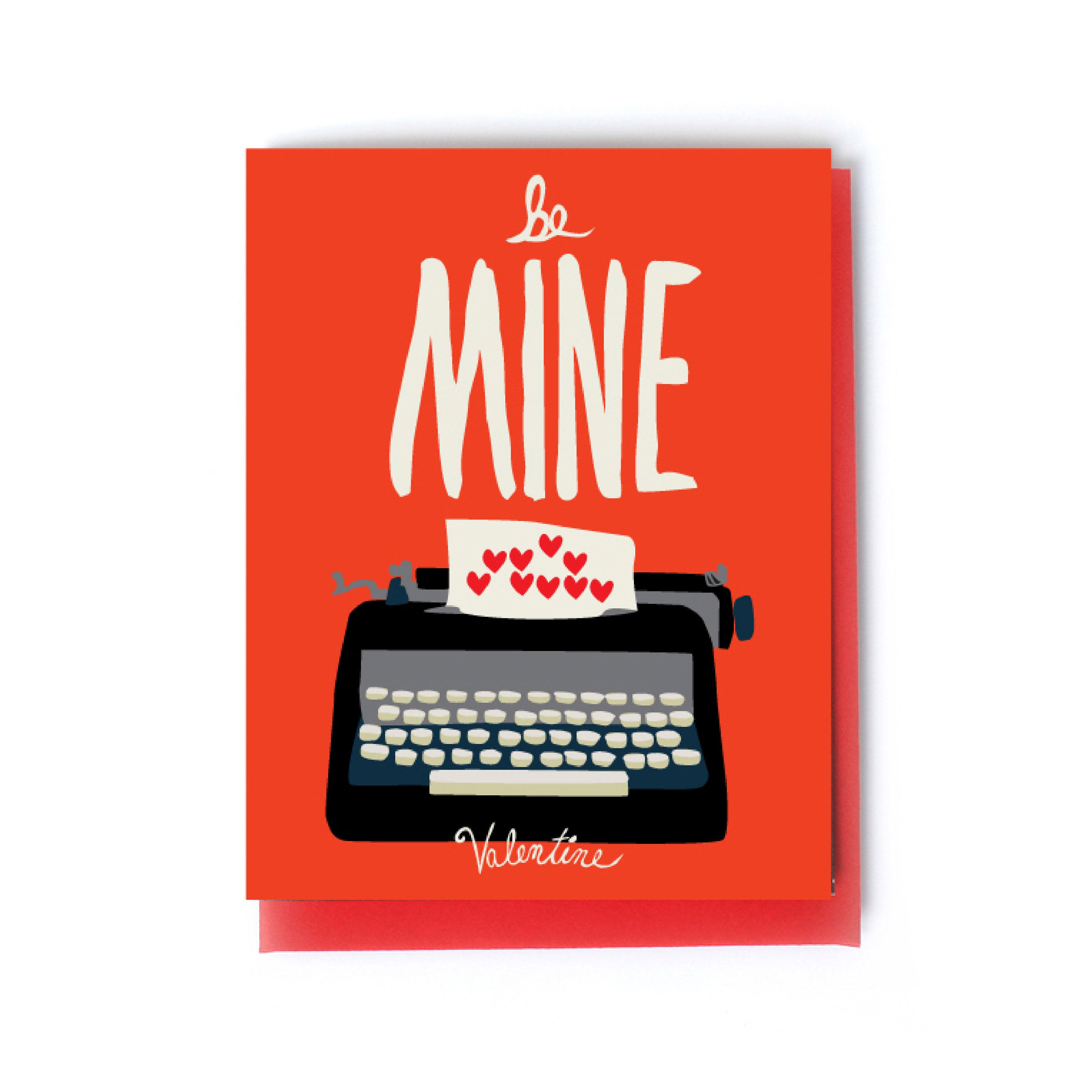 Illustrated cards valentines day front