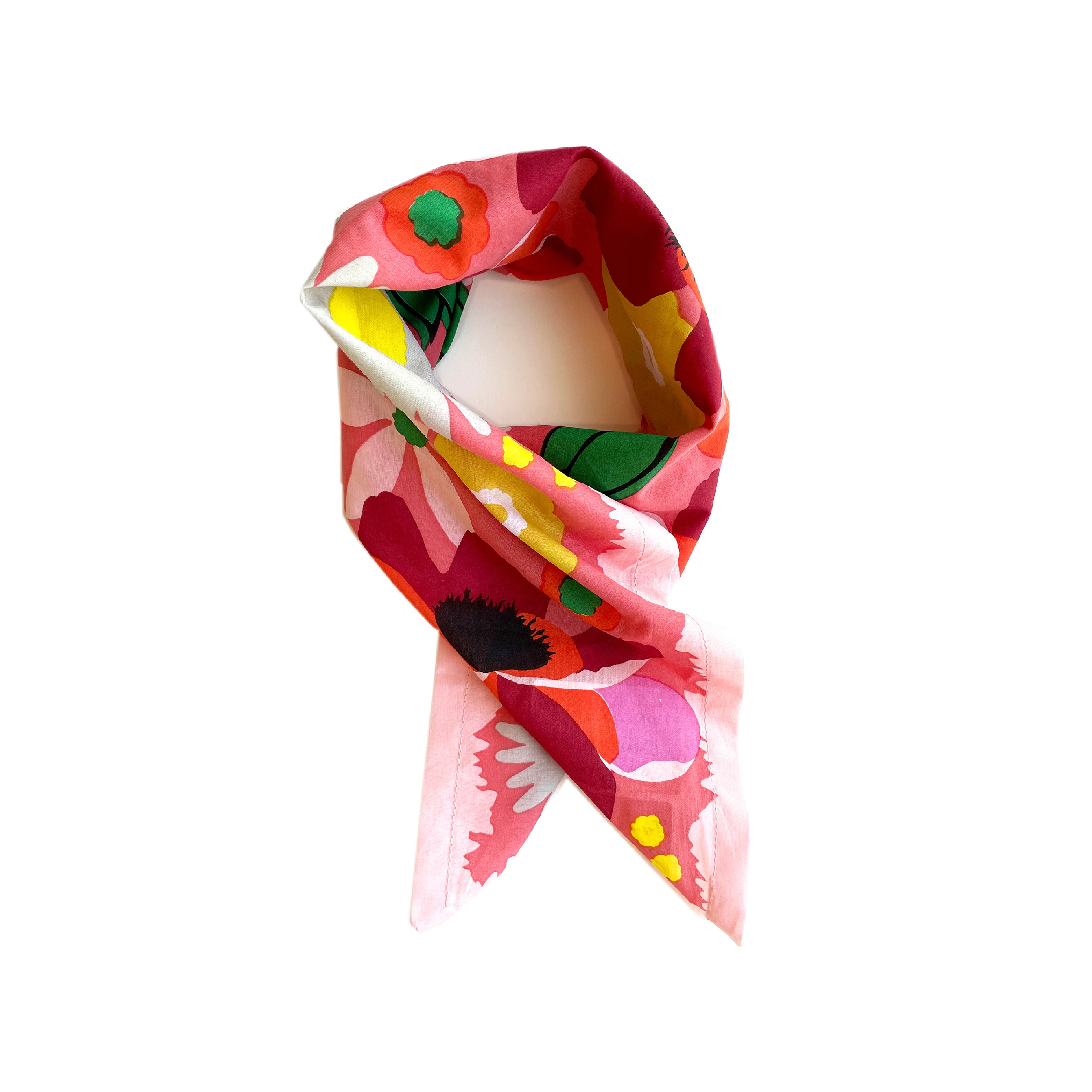 folded floral kerchief 