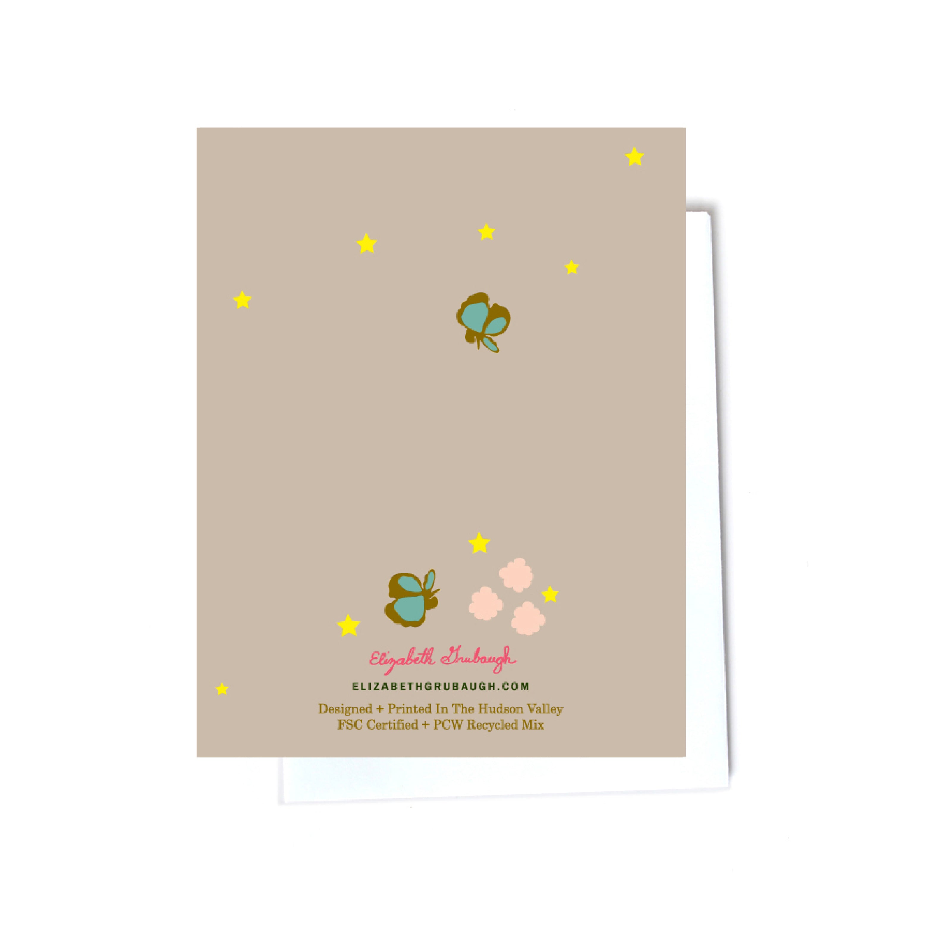 floral illustrated cards front