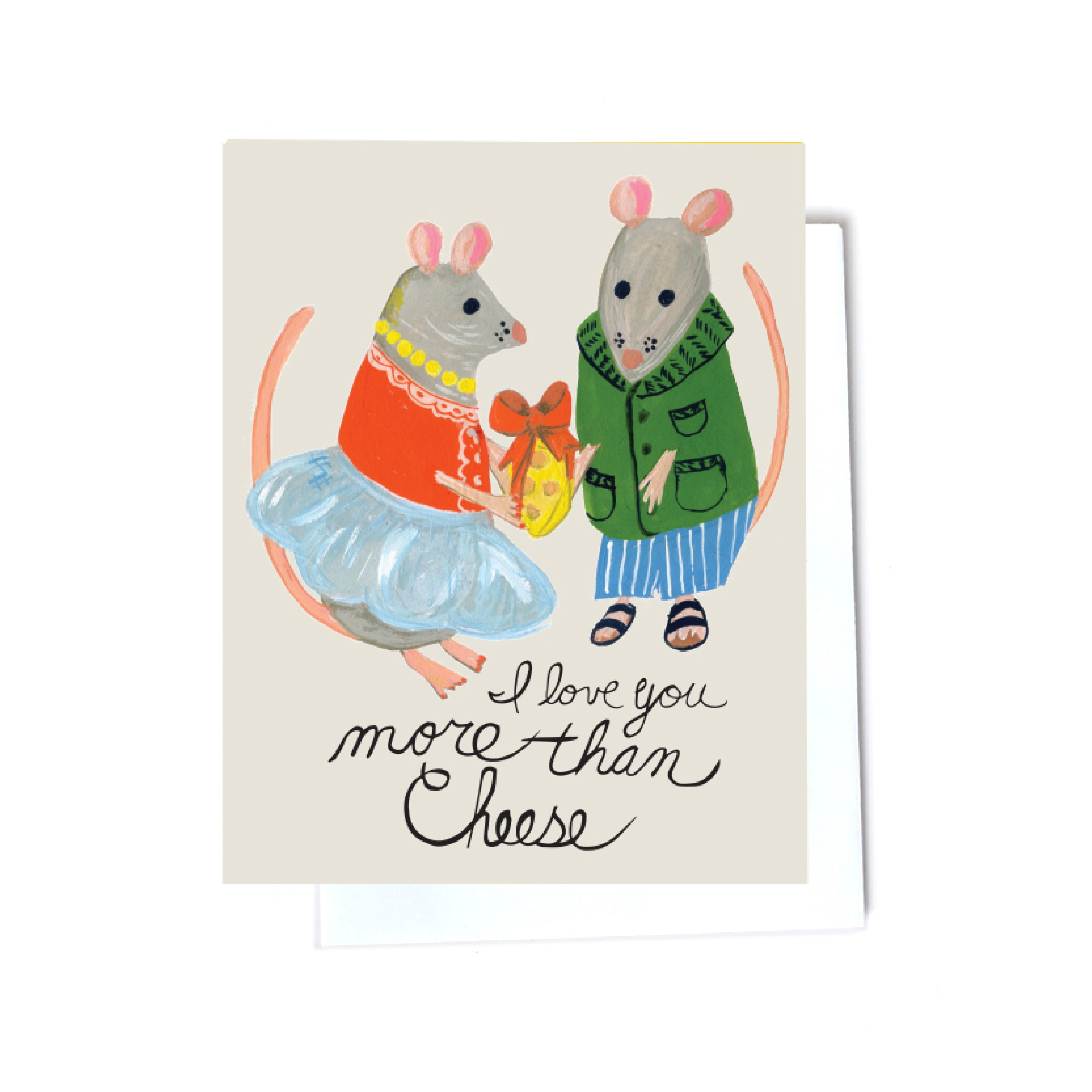 Love animal illustrated cards front
