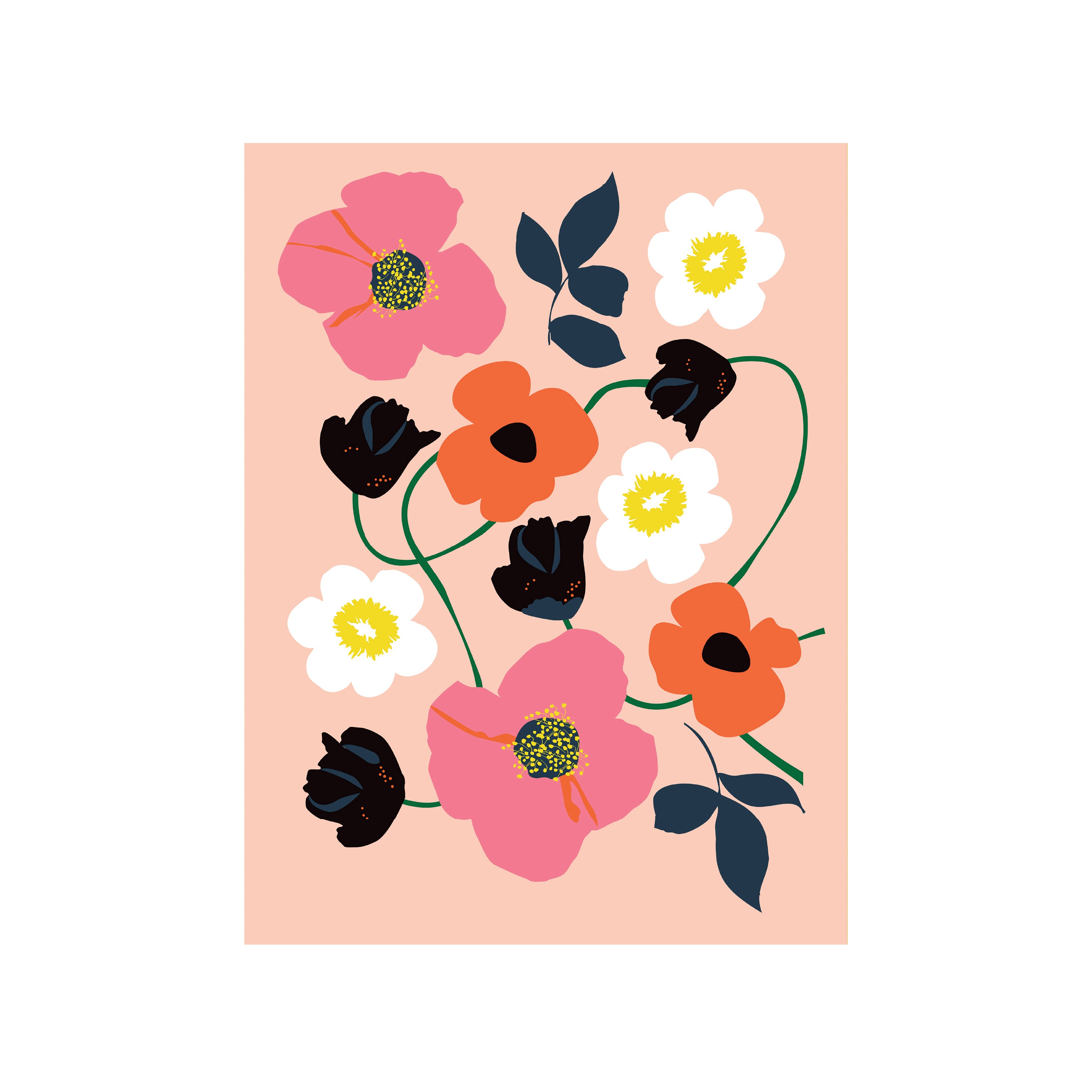 floral print artist front