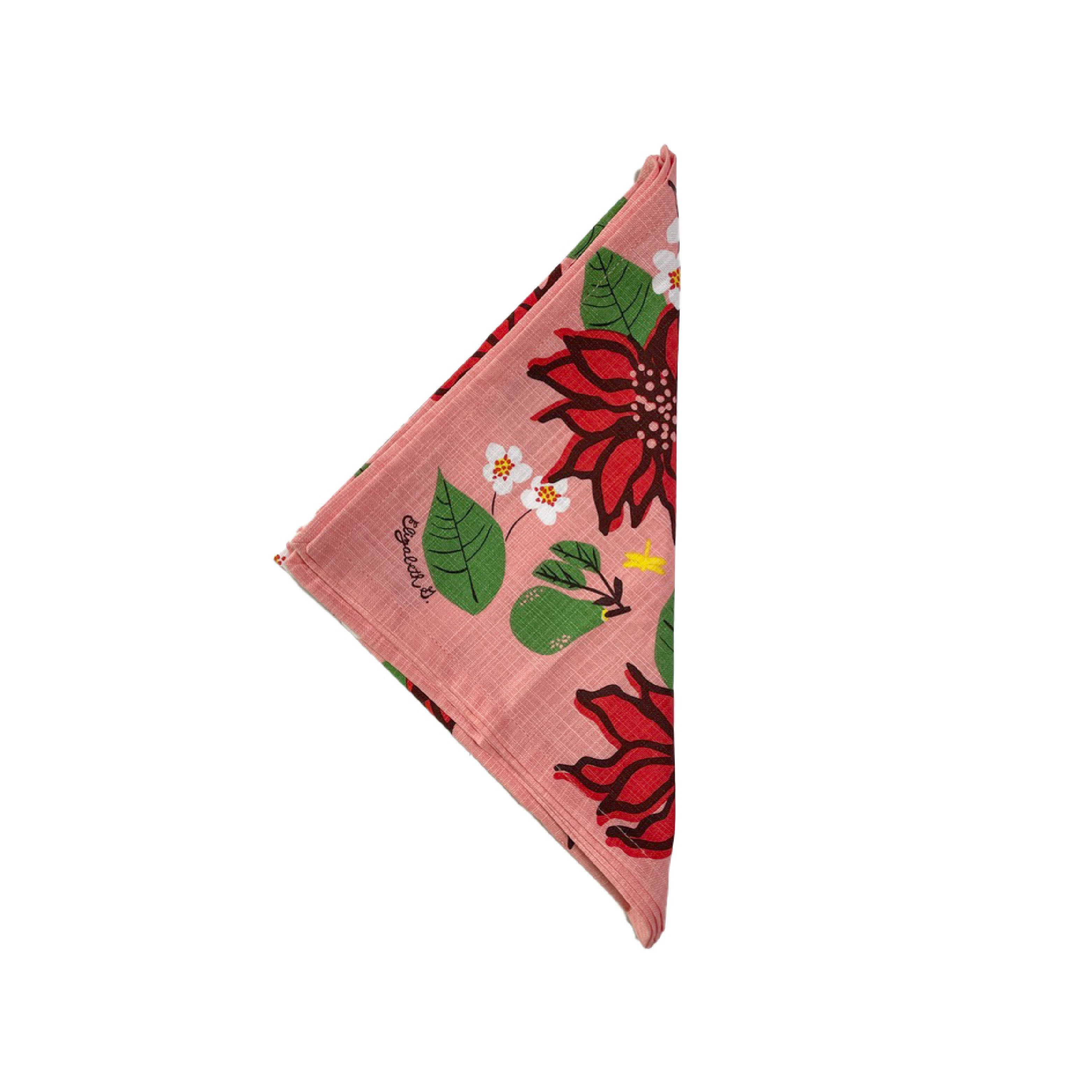 floral cloth napkin set single