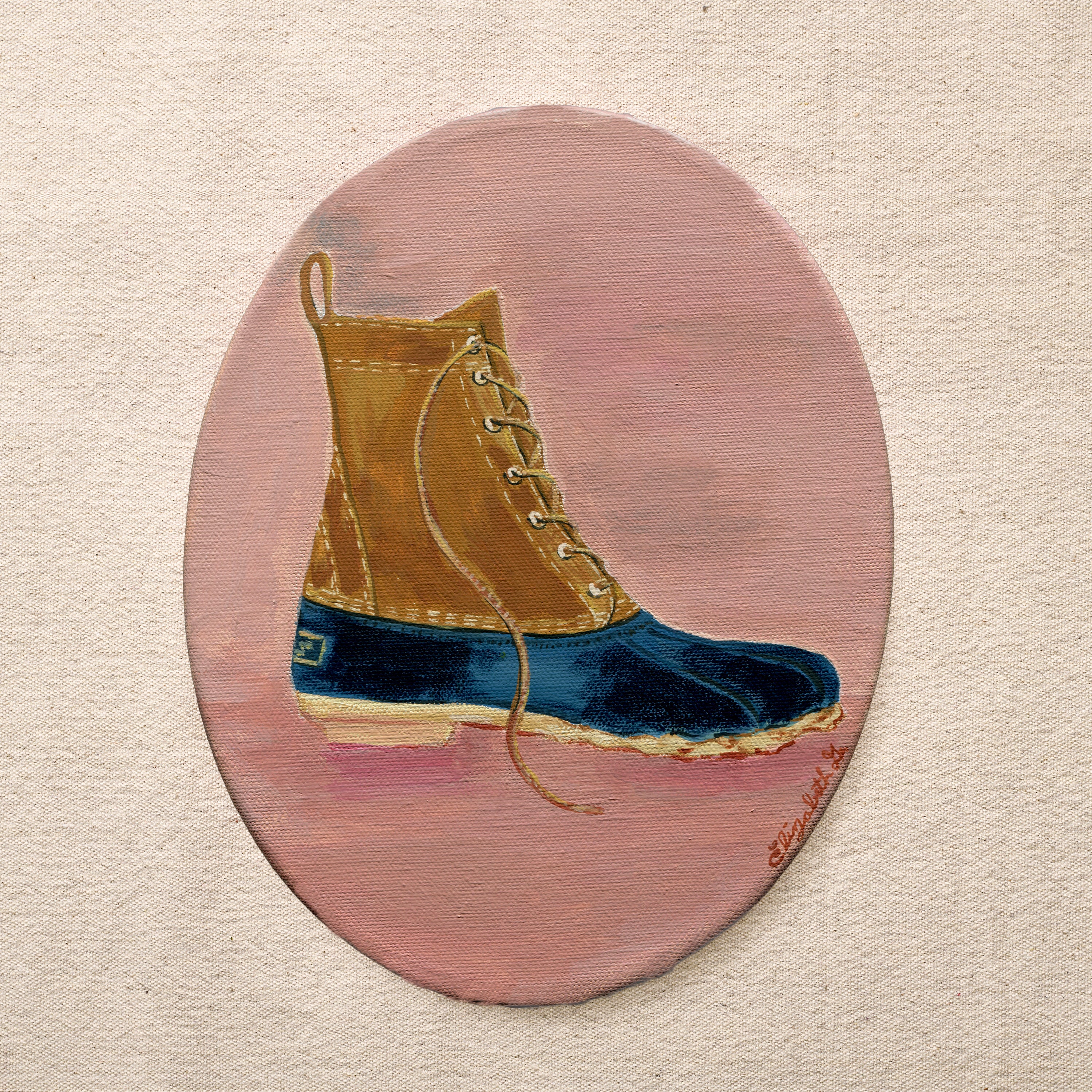 l.l.bean shoe soft painting front