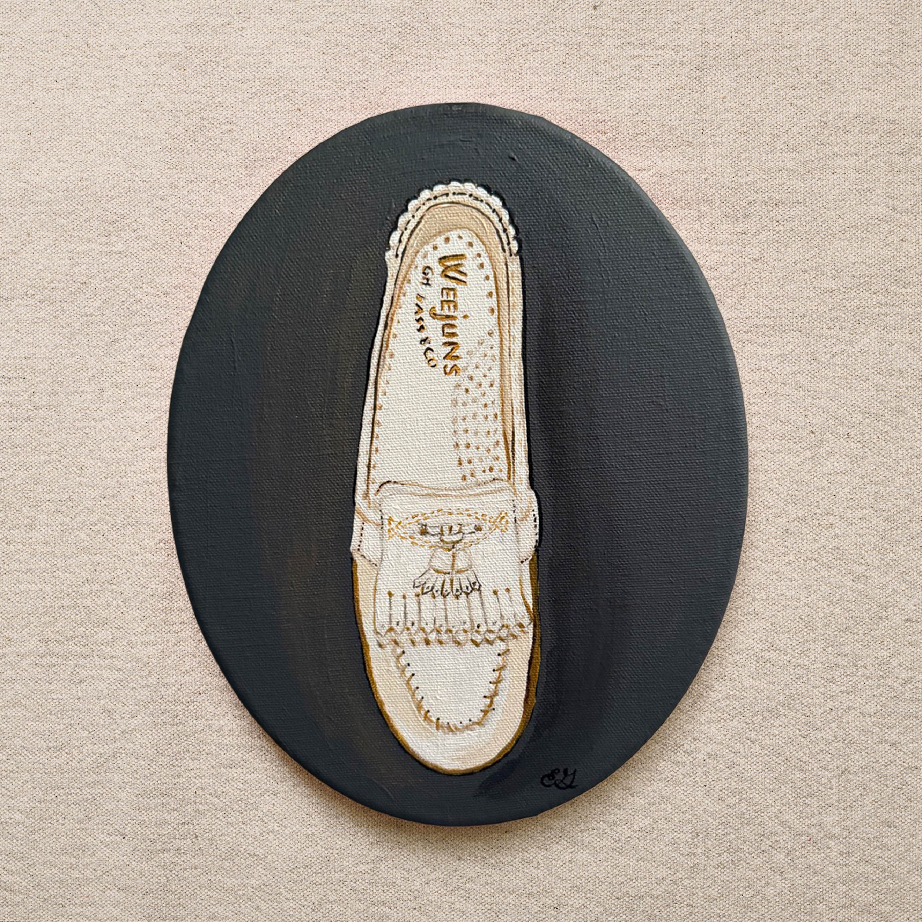 Weejuns shoe soft painting front