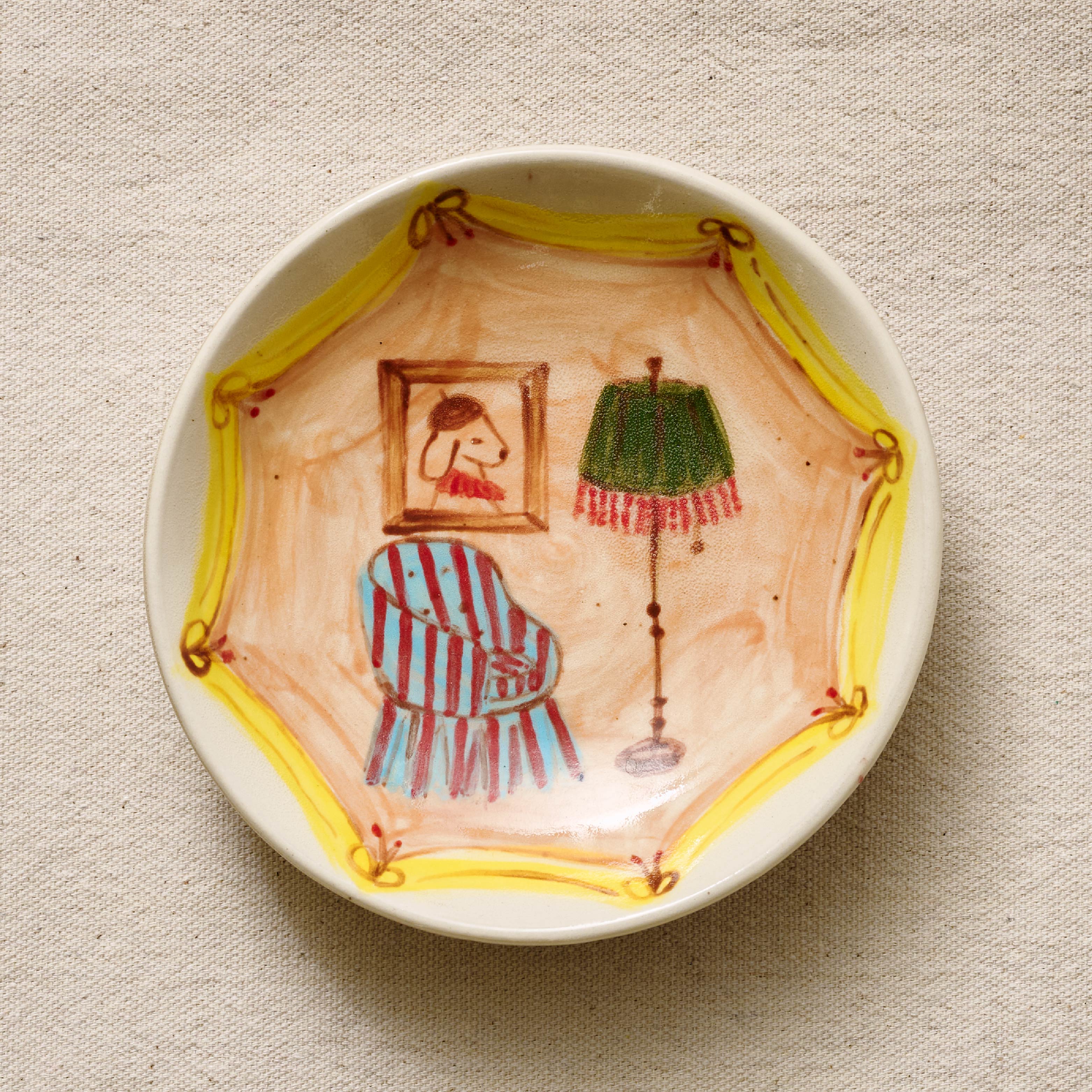 chair ceramic artwork front