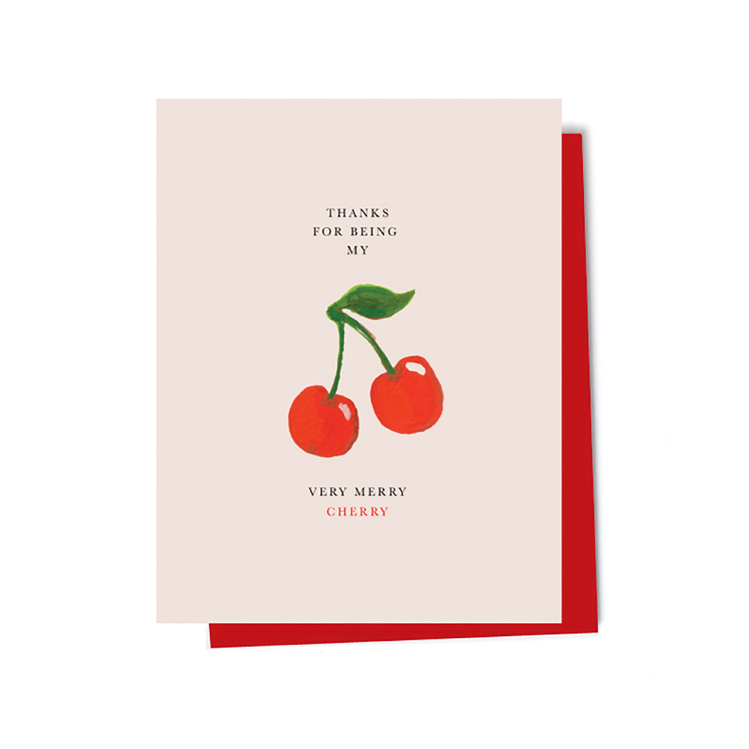Cherry thank you illustrated cards