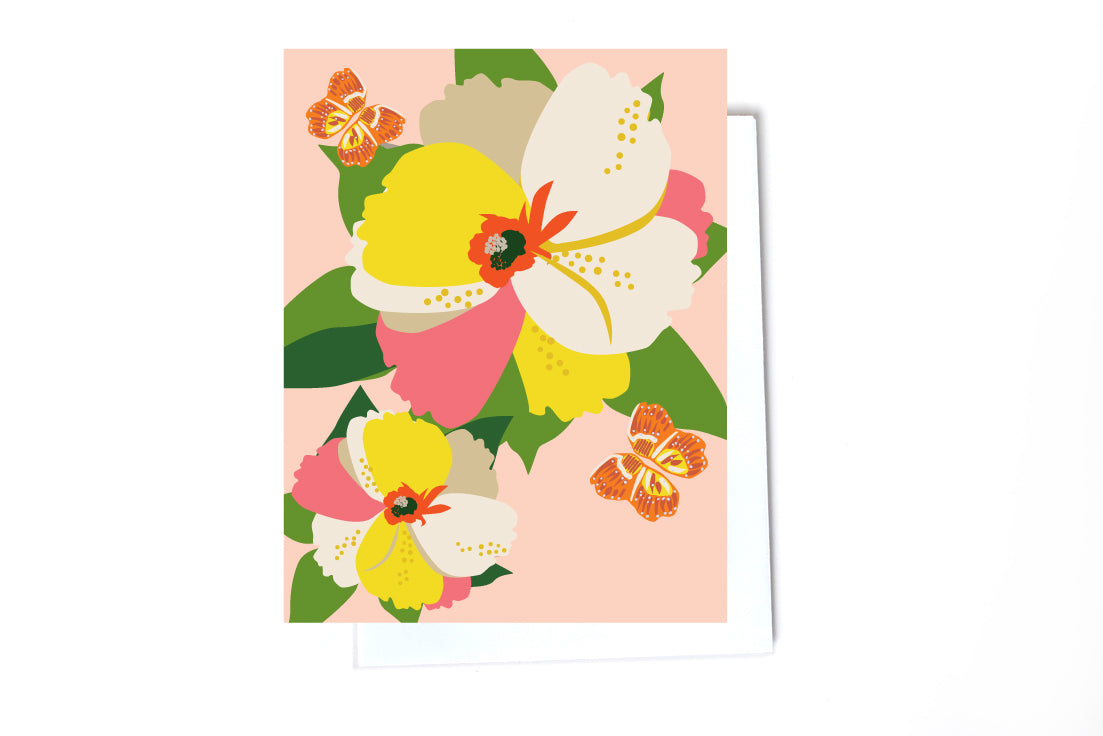 Floral boxed set illustrated cards front